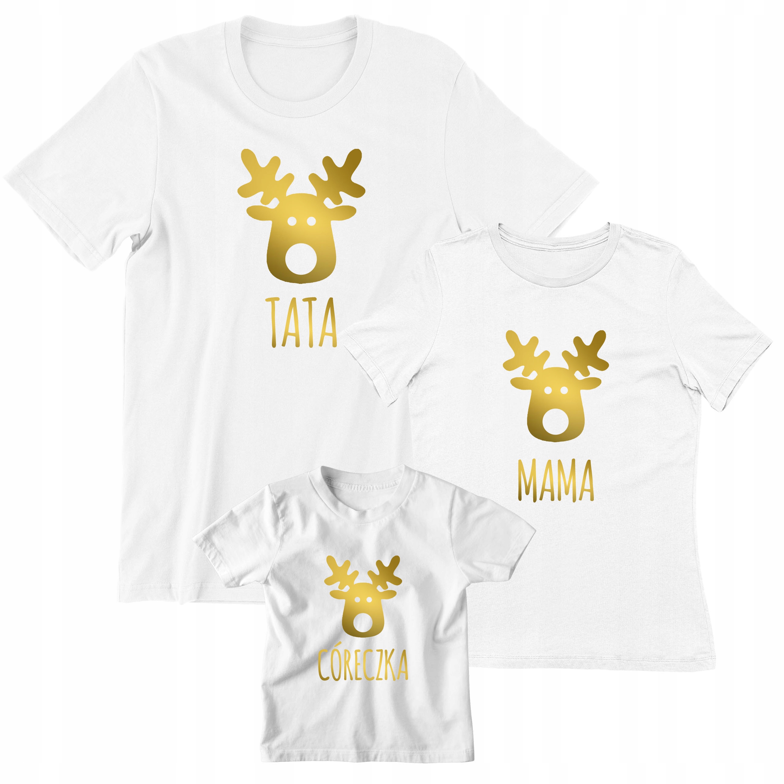 ZESTAW KOSZULEK NA SZT RODZINA MAMA TATA SYN CÓRKA Marka LOGOSTORE