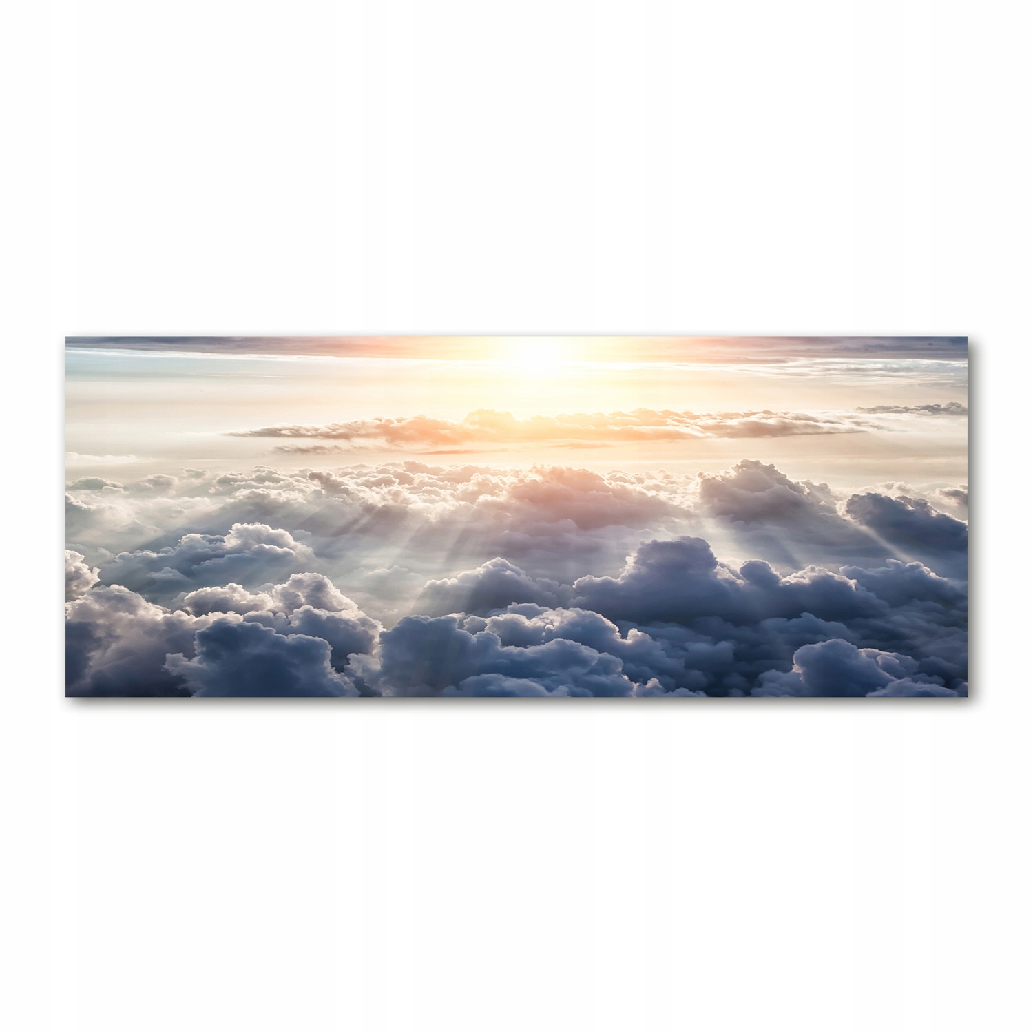 

Foto obraz szkło akryl Chmury z lotu ptaka 125x50
