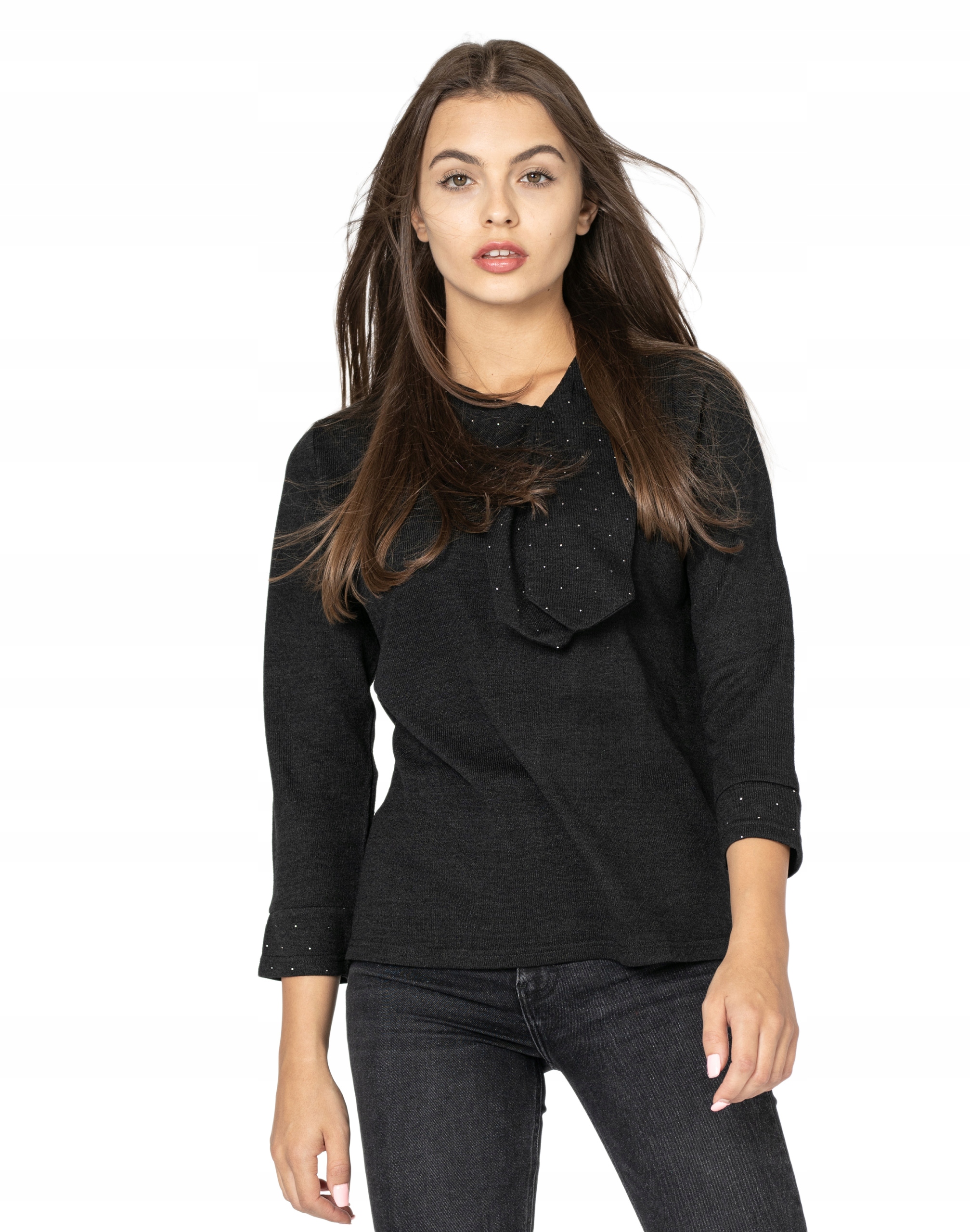 Cienki Sweterek Damski Bluzka Sweter 28230 04 r XL