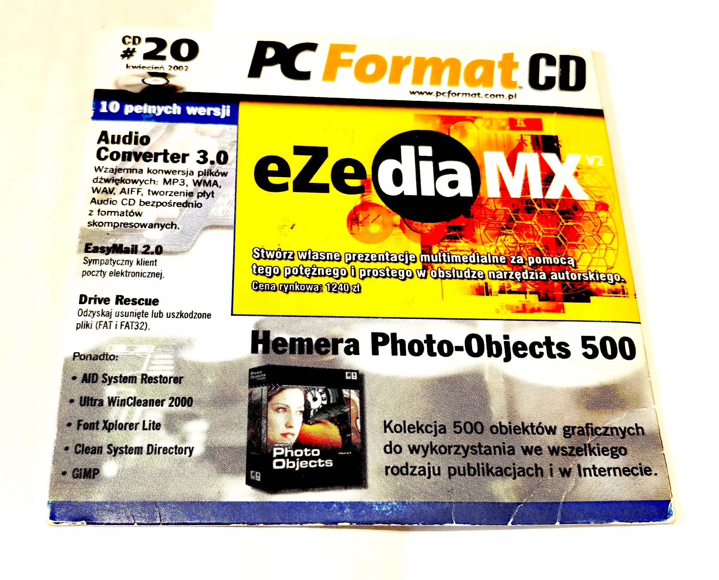 PC FORMAT NUMER 20 KWIECIEŃ 2002 KOLEKCJA PONAD 500 OBIEKTÓW GRAFICZNYCH