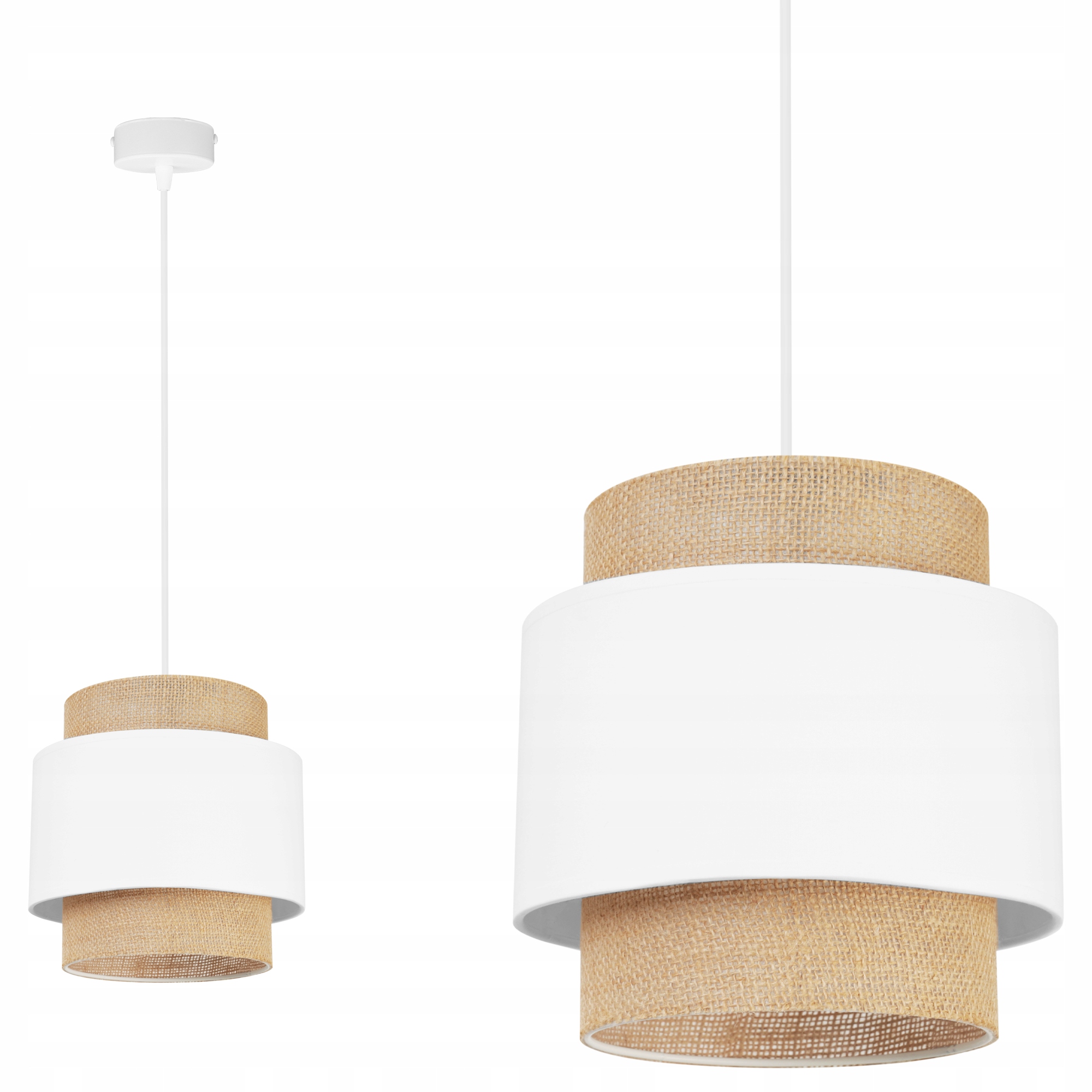 

Lampa Wisząca Żyrandol Sufitowa Abażur Boho Juta