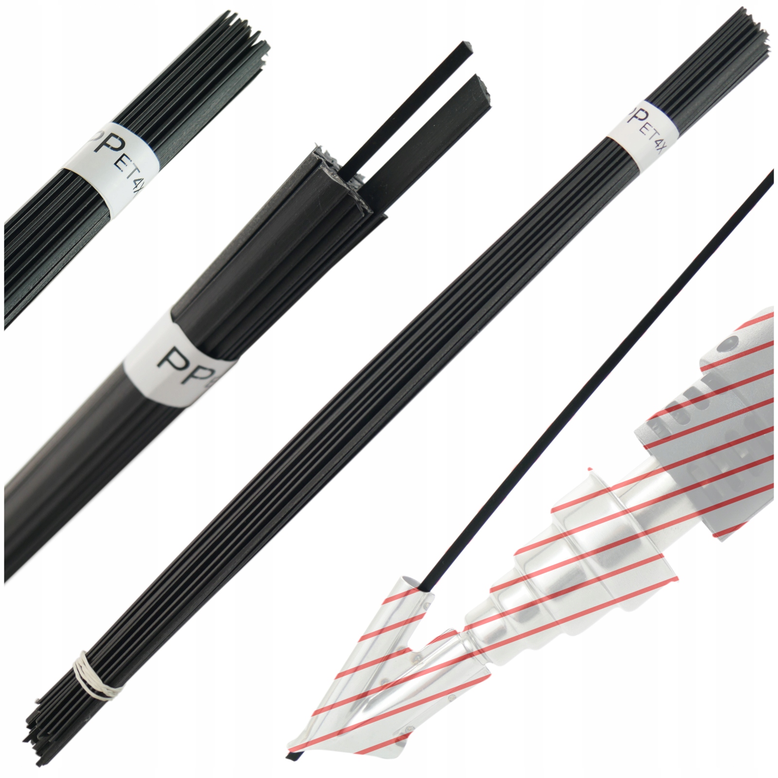 

Spoiwa do spawania plastiku PPET4X PP/ET4X 100g