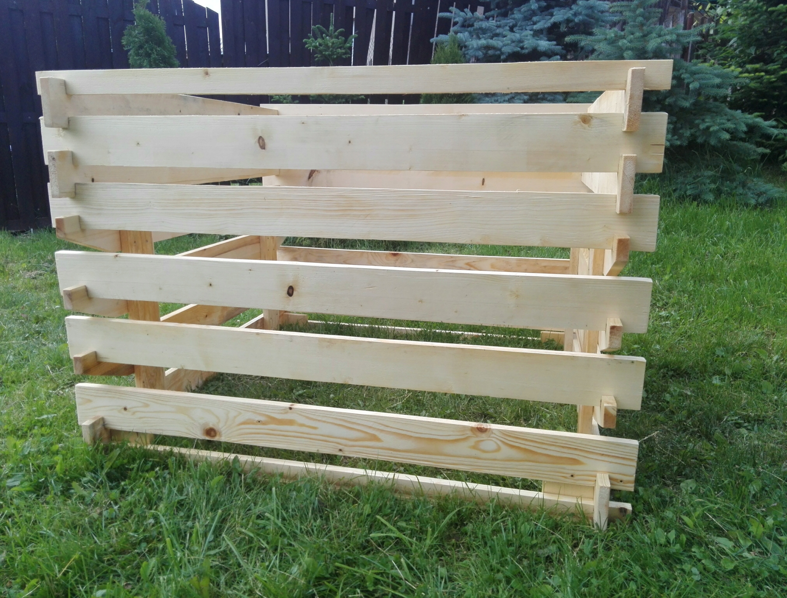 KOMPOSTOWNIK DREWNIANY 970L OTWIERANY OLEJOWANY