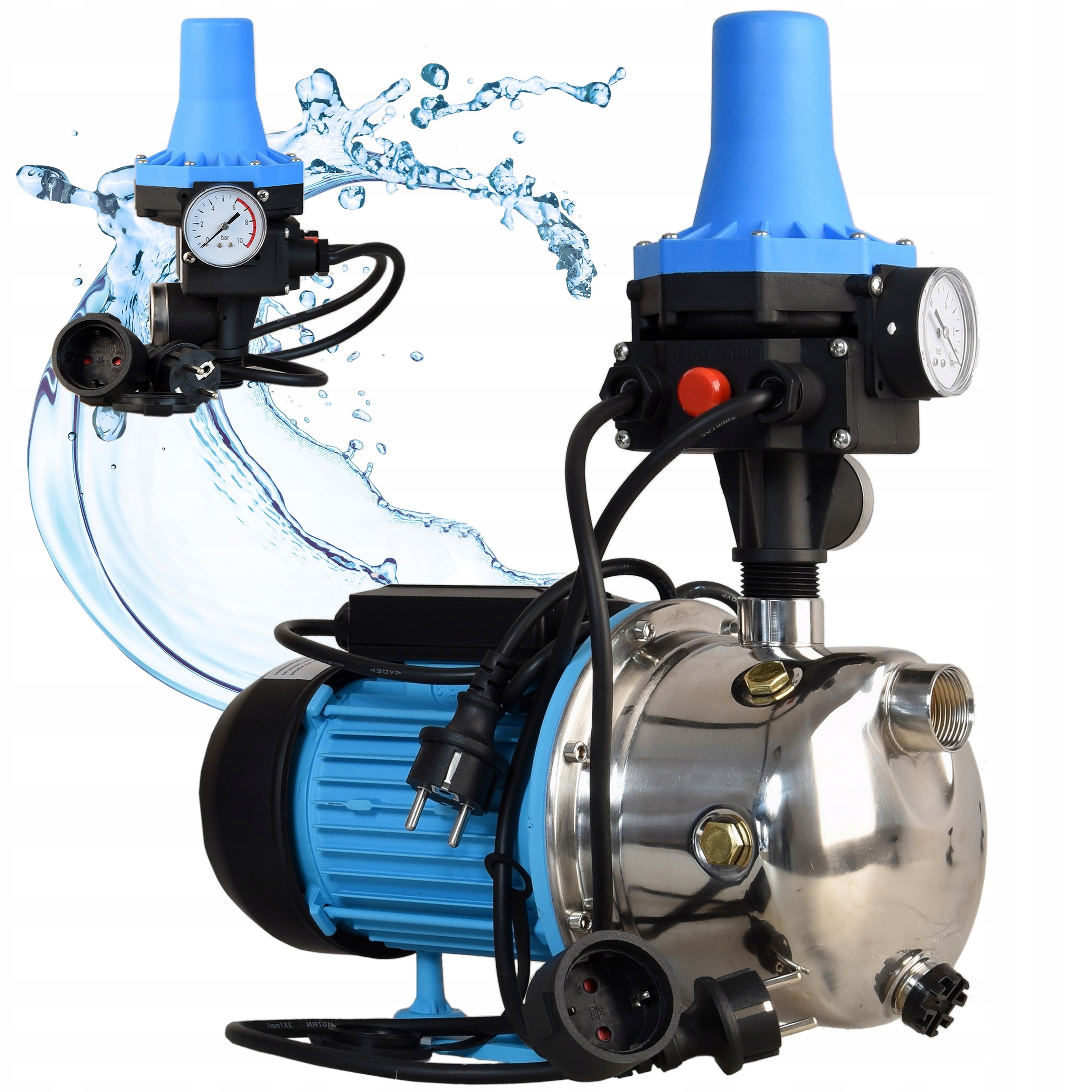 Hydrofor Beznádržová Pumpa na vodu Js Inox Automat na čerpadlo 1100W Výkonná