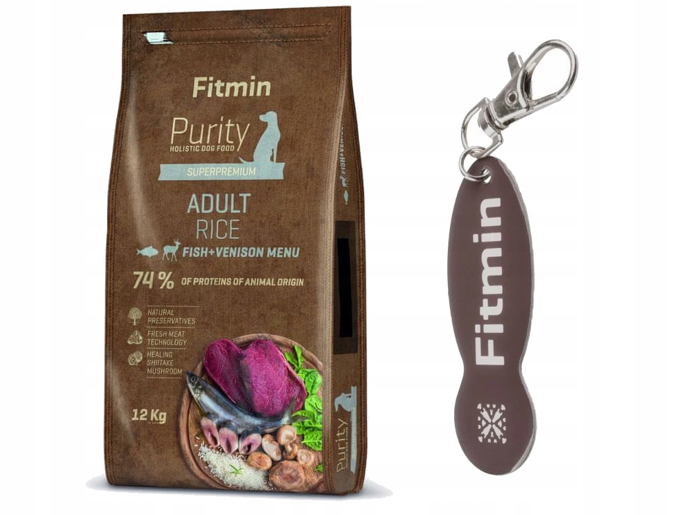 Sucha karma dla psa Fitmin Purity dziczyzna z rybą 12 kg Brelok
