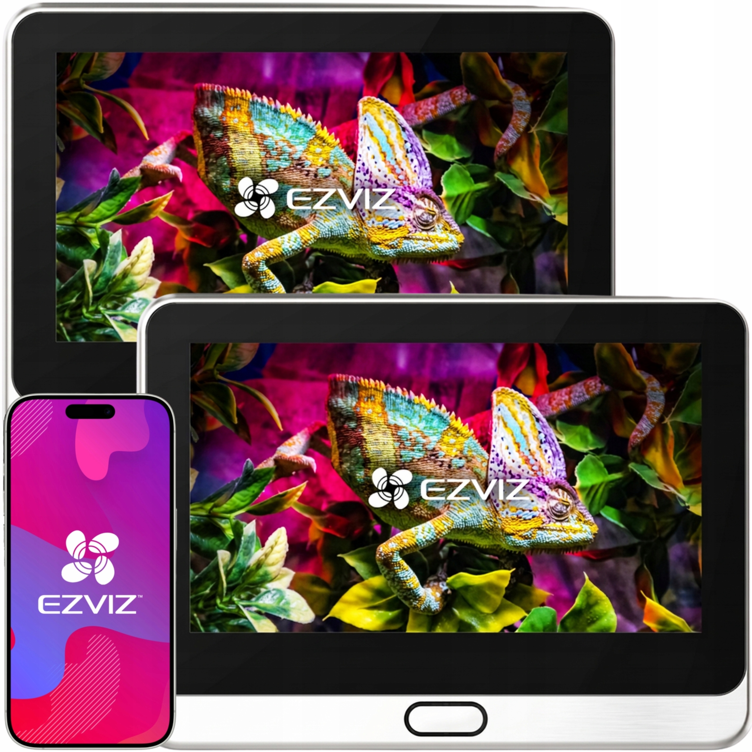 Wizjer Elektroniczny Dzwonek Wifi 2x DP2C Akumulator Aplikacja Ezviz FulHD
