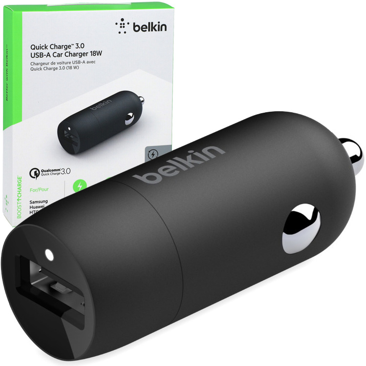 

Ładowarka samochodowa Belkin Boost Usb-a QC3.0 18W