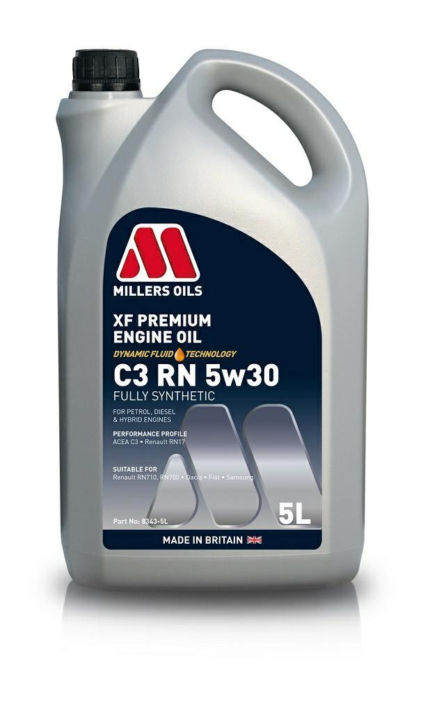 

Millers Oils Xf Premium C3 Rn 5W30 5L 8343