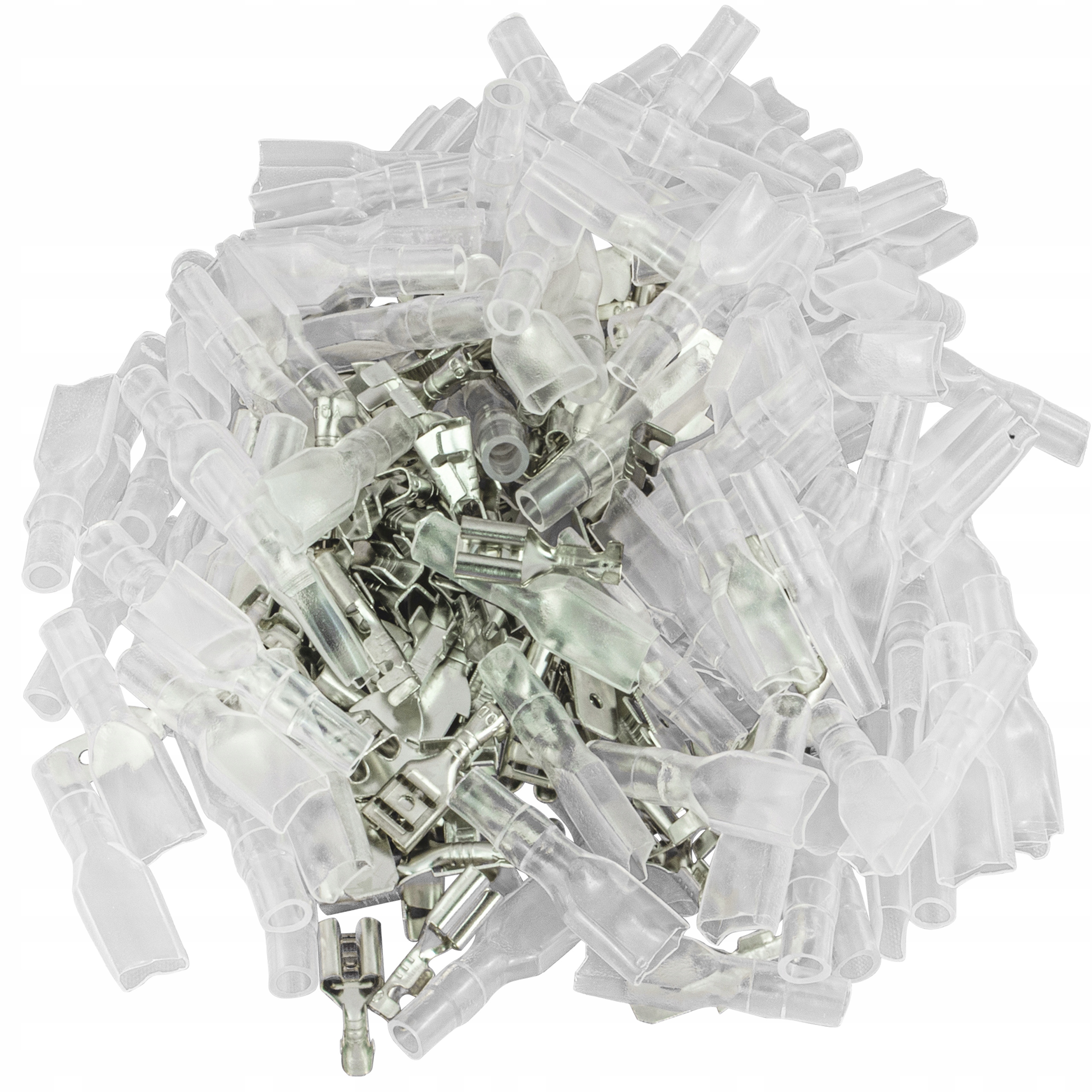 KONEKTORY KOSZULKI ZESTAW KONEKTORÓW 4.8 MM 200SZT