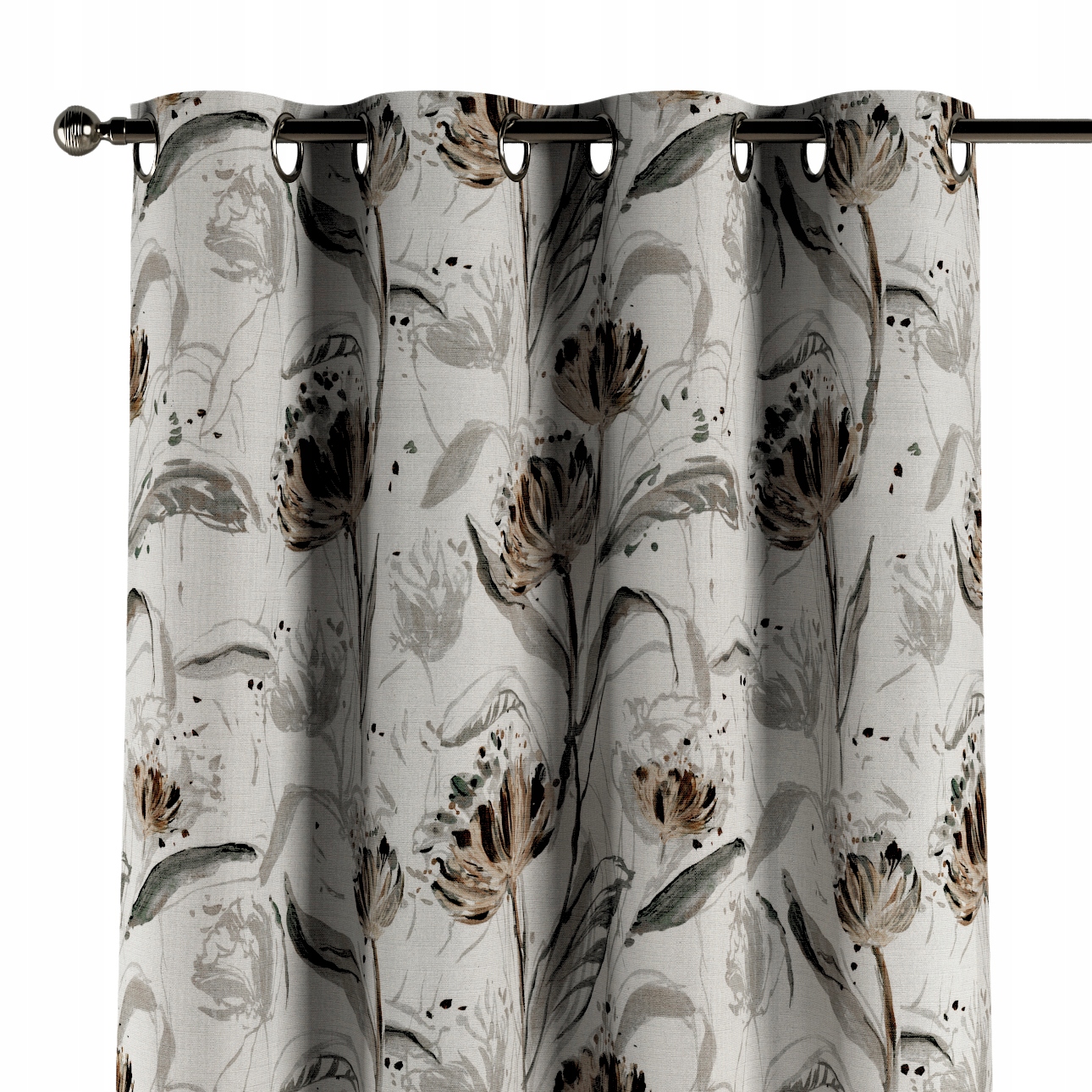 Záves na kolieskach 1 ks 130x260 cm čierny