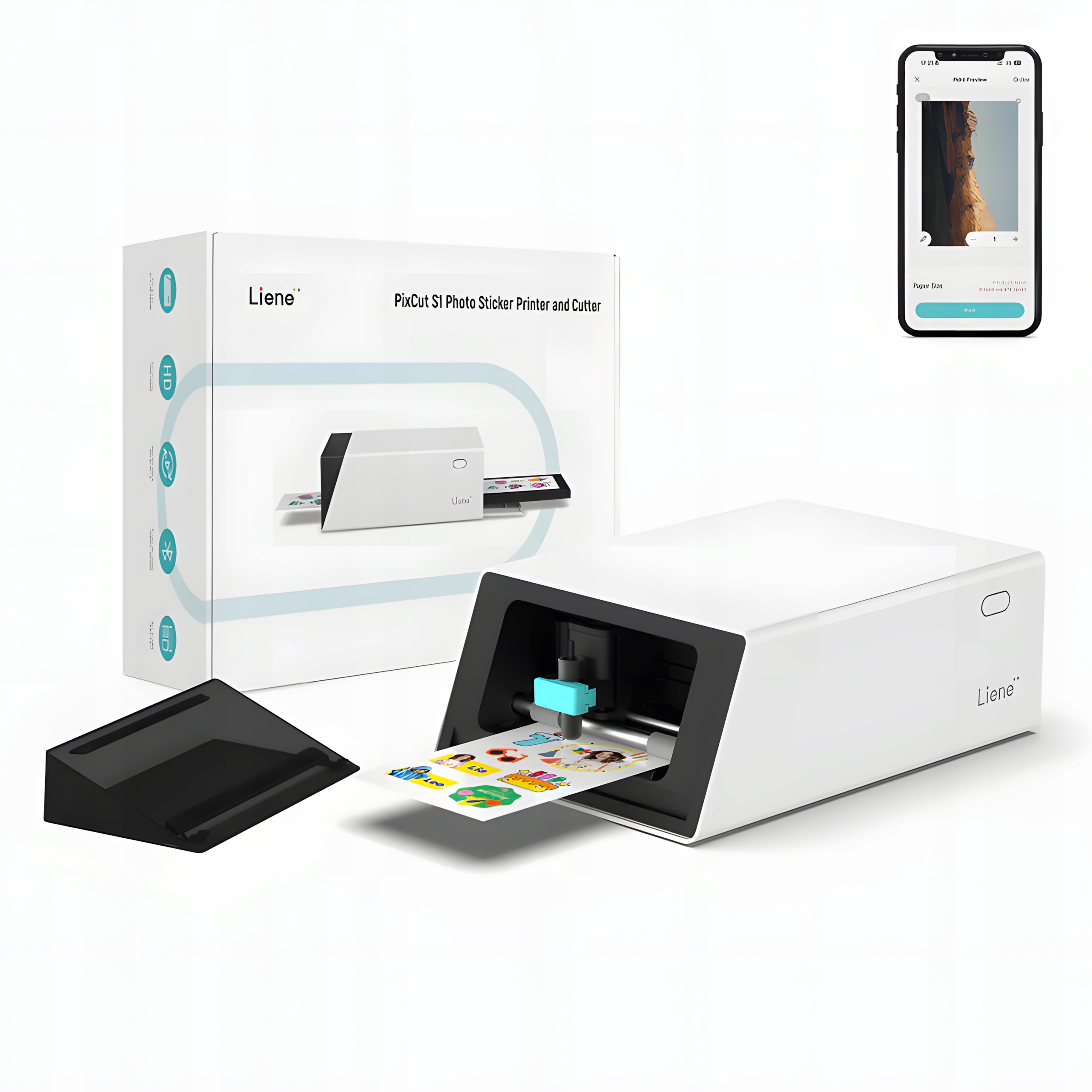 Liene DHP700 PixCut S1 Přenosná fototiskárna 2v1 Bluetooth Ai 300DPI