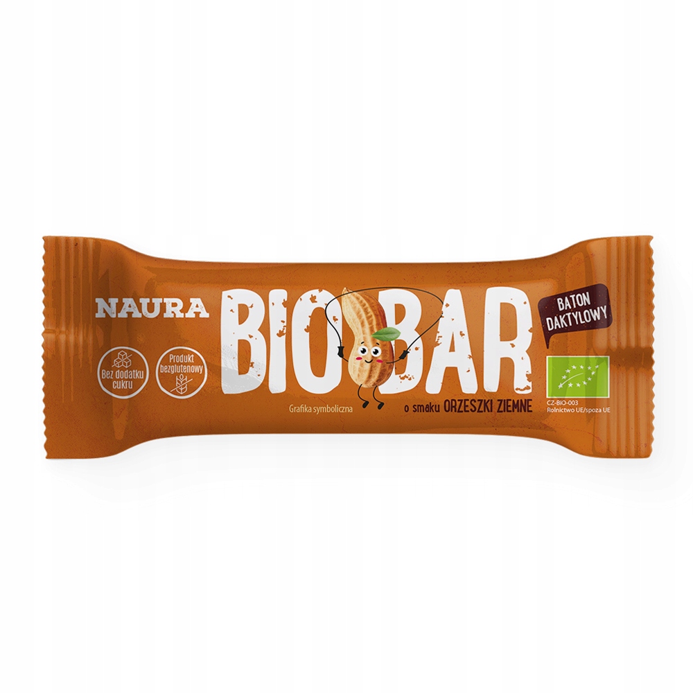 Tyčinka Arašídy Bio bezlepkový bez přidaného cukru 35 g Sada 30 s