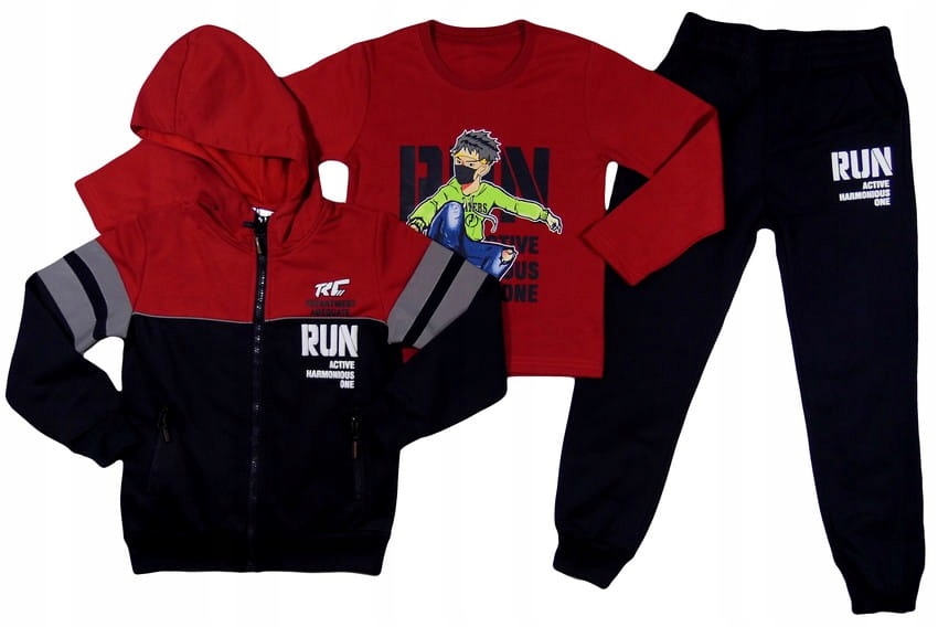 

Dres bluza spodnie bluzka 8356 Active 122/128 red