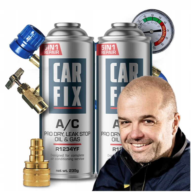 Carfix 5v1 2x Plyn Pro Klimatizaci R1234YF Faktor Kabel Adaptér
