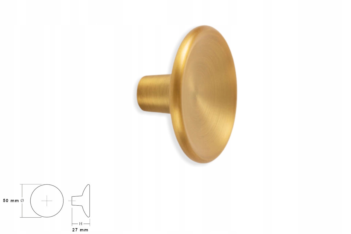 

Uchwyt gałka meblowa Viefe 0530 Disc 50mm mosiądz