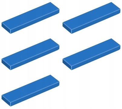 

Lego 2431 Płytka Tile 1x4 niebieska (5g) 5 szt