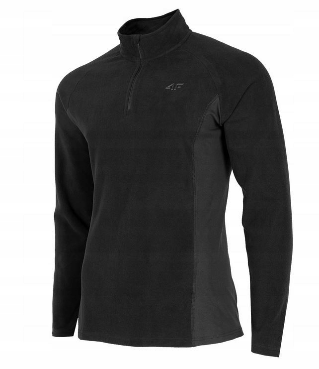 Męski polar zapinany 4F BIMP011 Z22 S czarny