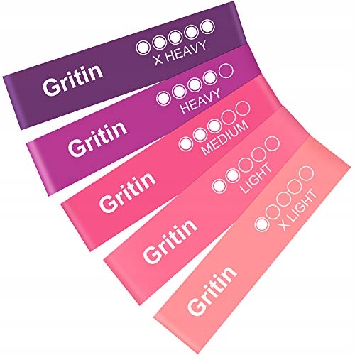 

Gritin Taśmy fitness oporowe 5 sztuk