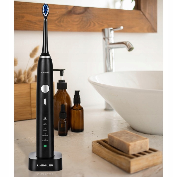 SZCZOTECZKA SONICZNA DO ZĘBÓW ELEKTRYCZNA U-SMILER IPX8 ETUI 2 KOŃCÓWKI PRO Rodzaj szczoteczka