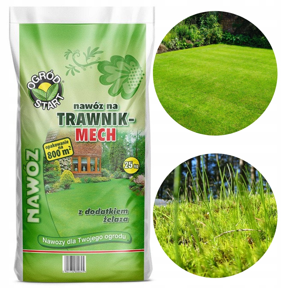 

Ogród Start Nawóz Na Trawnik Z Mchem 25kg Npk +fe