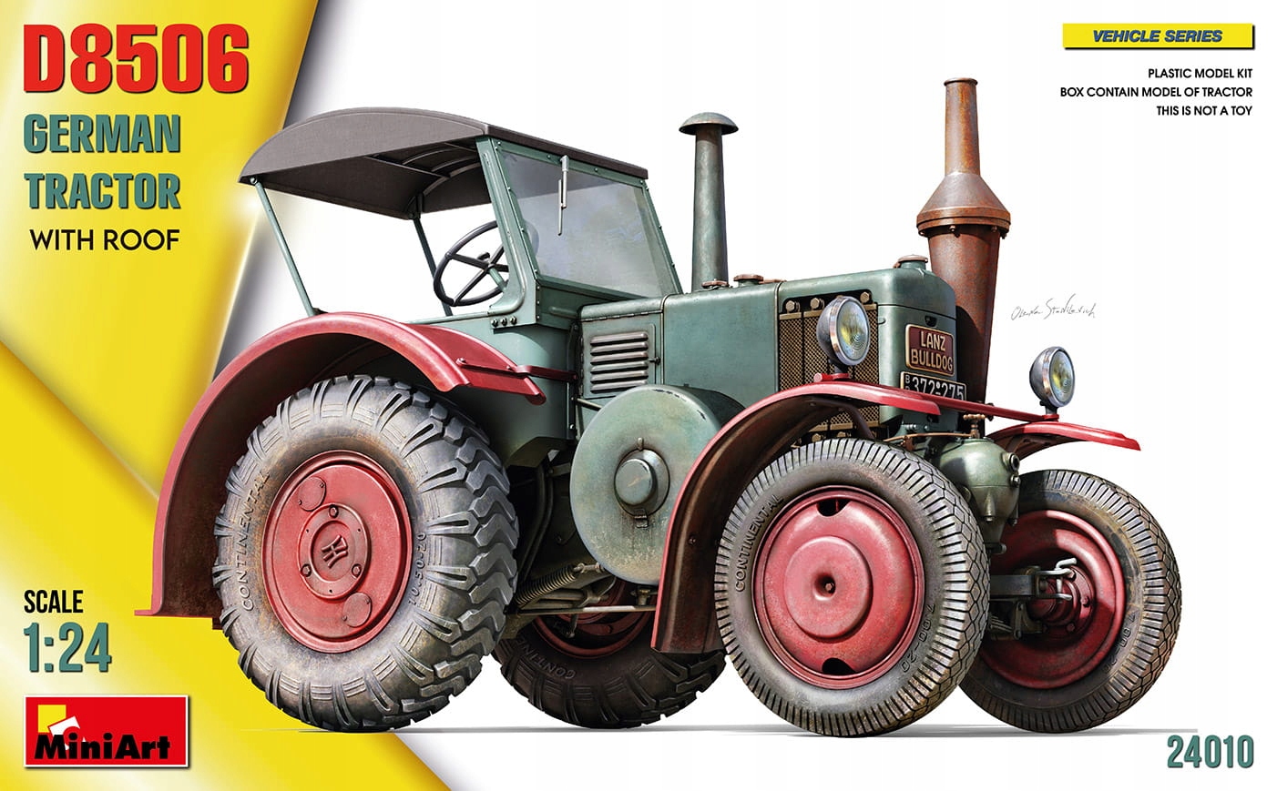 Německý traktor D8506 střechou 1:24 MiniArt 24010