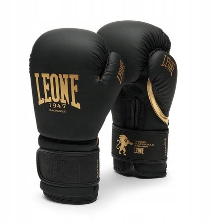 boxerské rukavice leone1947 black&gold 10OZ ČIERNA/ZLATÁ