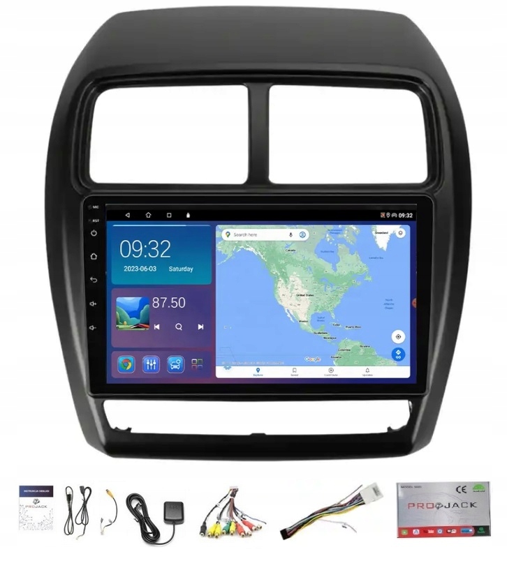 Rádio Navigácia Gps Mitsubishi Asx 2016-2022 Wifi Bt Carplay Usb 2GB 64GB
