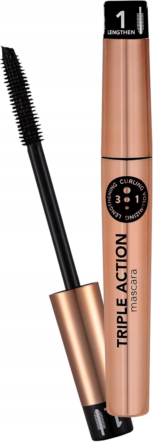 Flormar Triple Action Mascara 3v1 s arganovým olejem černá 8 ml