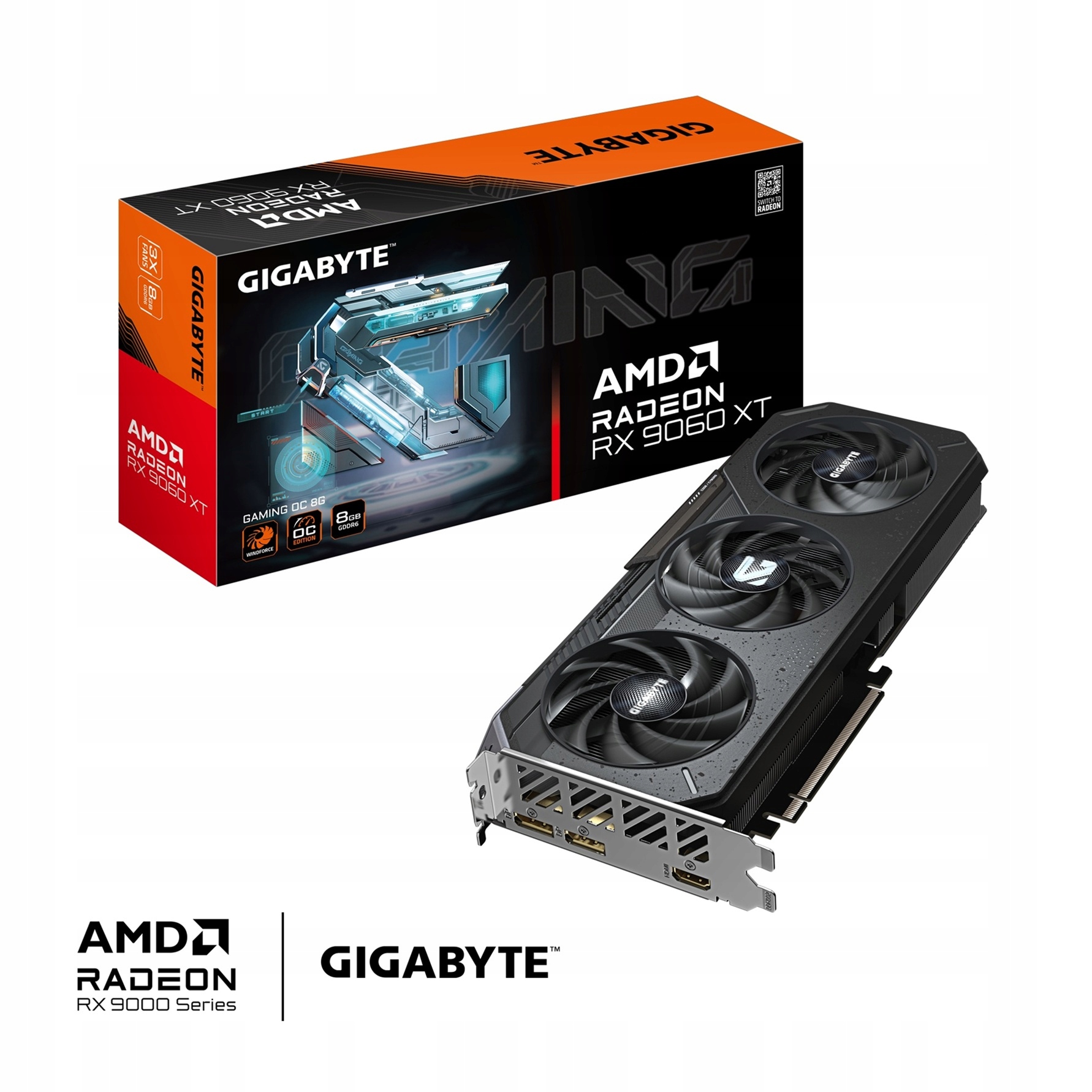 Gigabyte Radeon Rx 9060 XT/Gaming/OC/8GB/GDDR6
