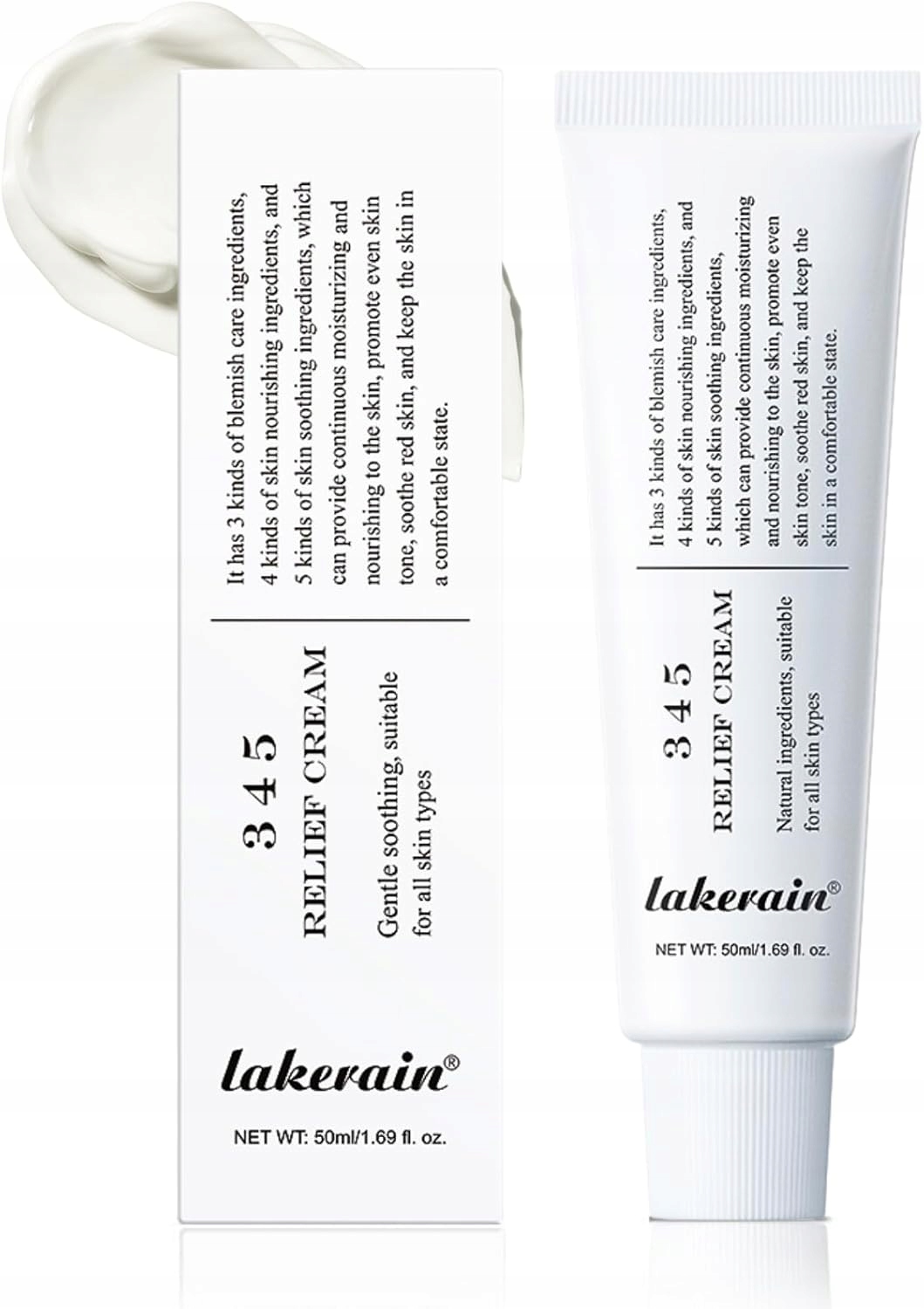 Lakerain 345 Krem Naprawczy Krem Łagodzący Dla Skóry Suchej I Wrażliwej