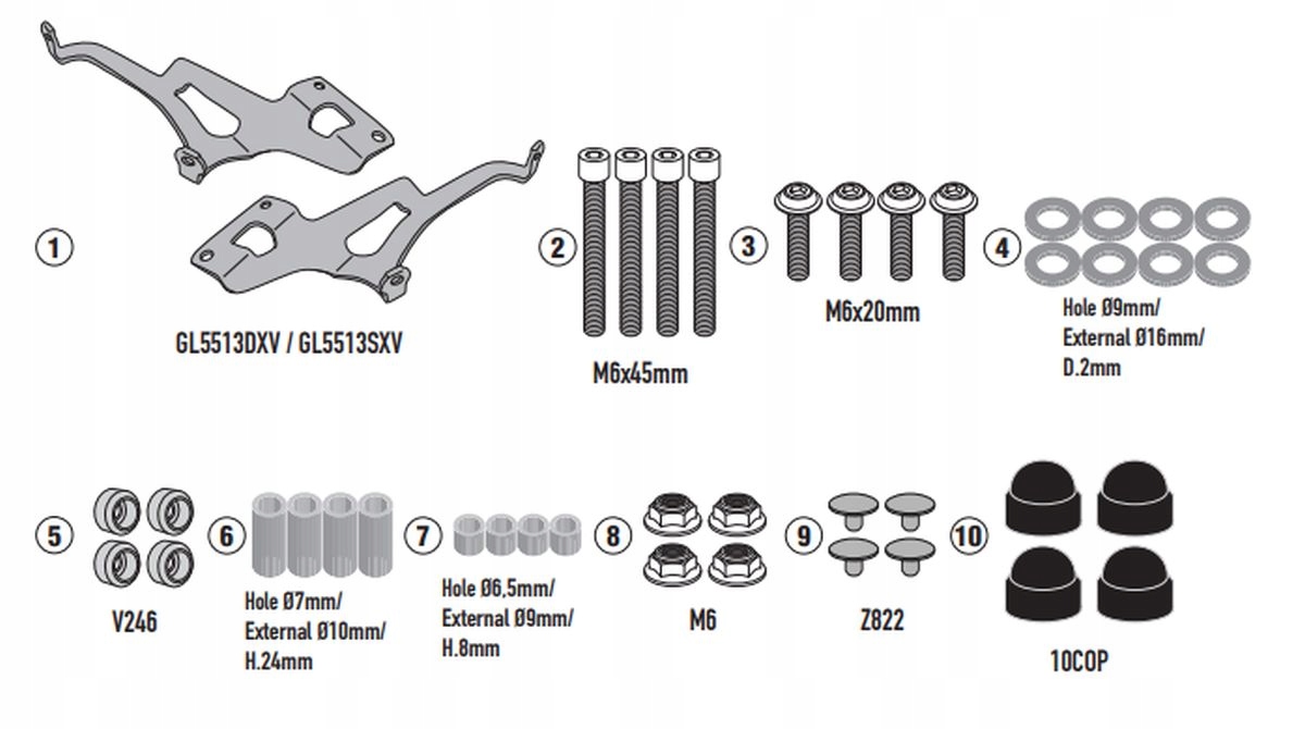 Kappa Upevnenie Skla 9058AK Royal Enfield Meteor 650 '23-'25