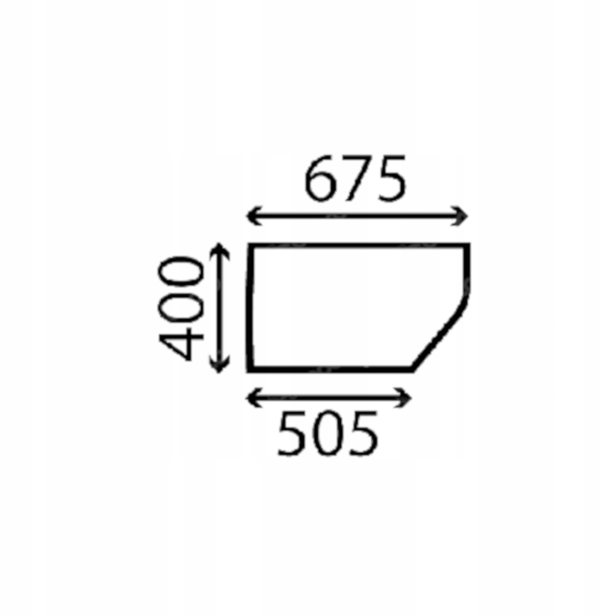 sklo Komatsu dveře spodní levé 816024534