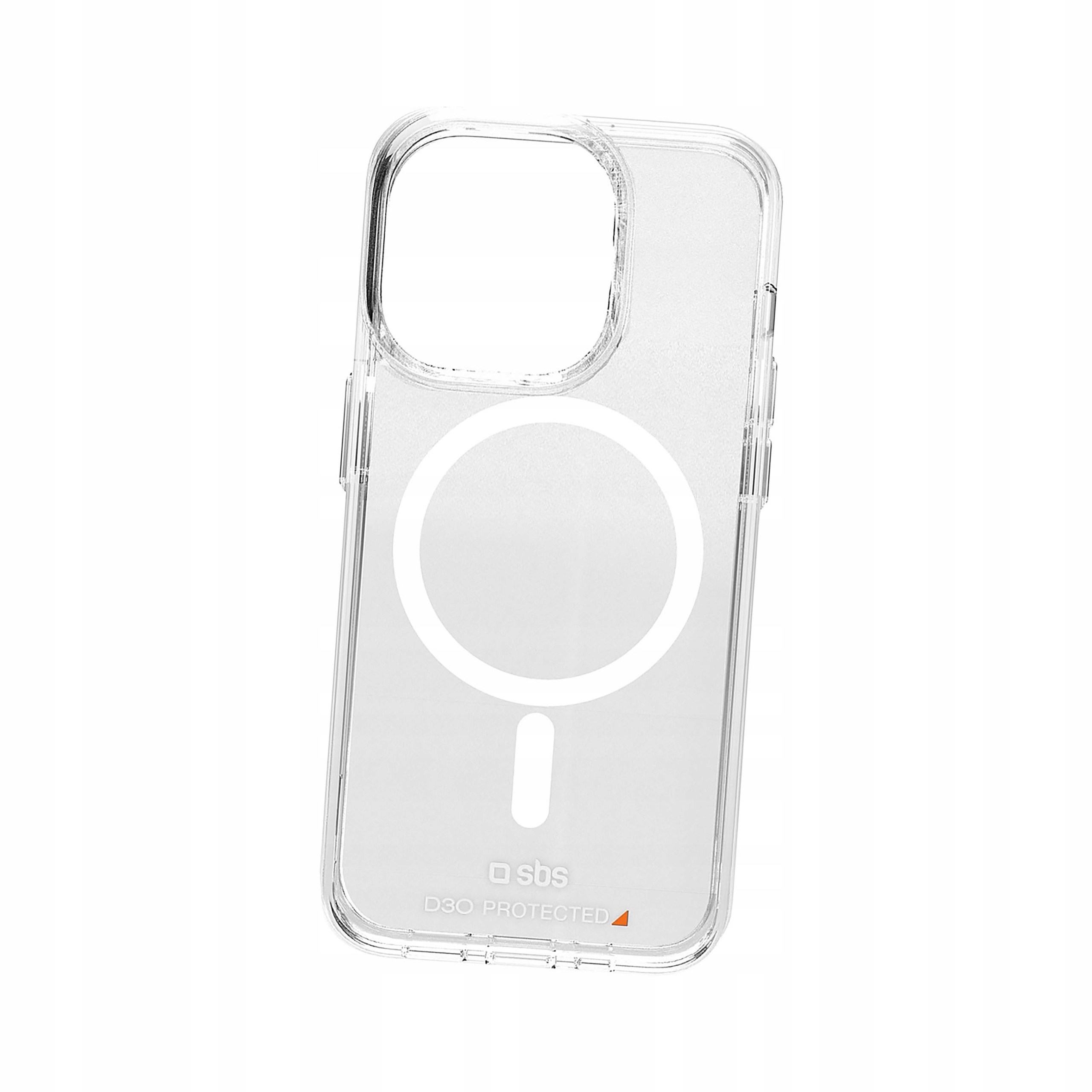Plecki Etui Sbs D3O MagSafe do iPhone 15 Pro przezroczyste