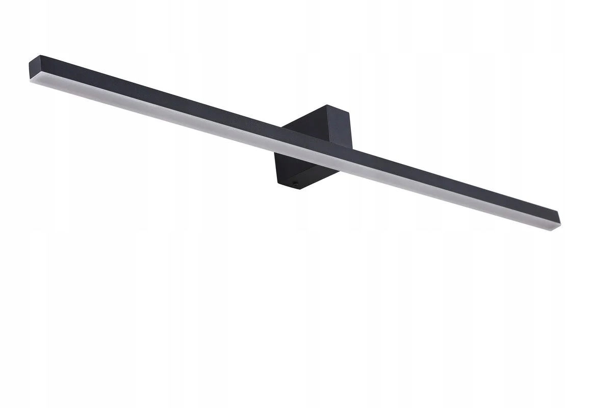 Led kúpeľňové nástenné svietidlo nad zrkadlo čierne podlhovasté 90 cm Light Prestige