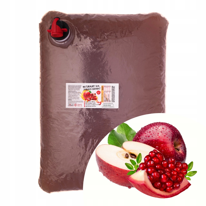 

Sok Jabłko Granat 100% Nfc z granatem Tłoczony 5L