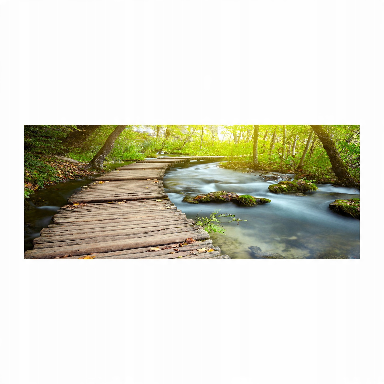 

Foto obraz szkło akryl Ścieżka nad rzeką 125x50 cm