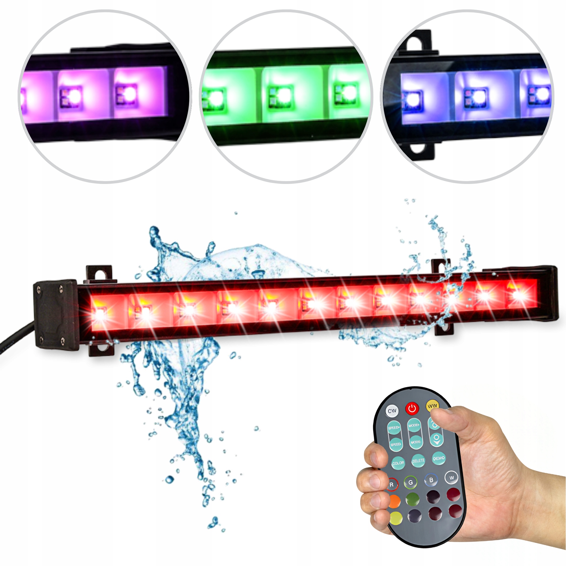 Osvětlovací Lišta Led Nosník 12x3W Rgbwa Led LIGHT4ME Ir IP65 Pilot