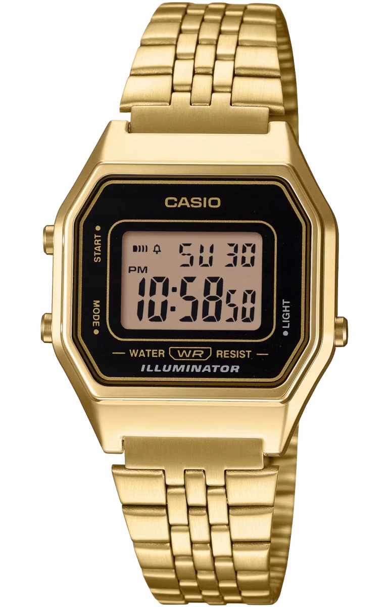 Zlaté dámské hodinky Casio Vintage LA680WEGA Retro Gwar.3+3L Zibi Gravírování