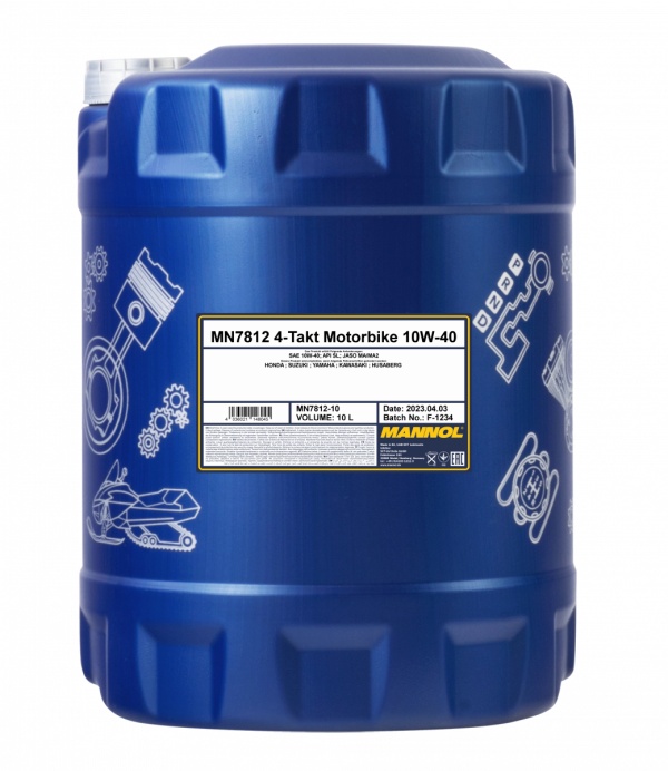 Mannol Olej 10V40 10L Motorbike 4T Ester Technology Sl Jaso MA/MA2