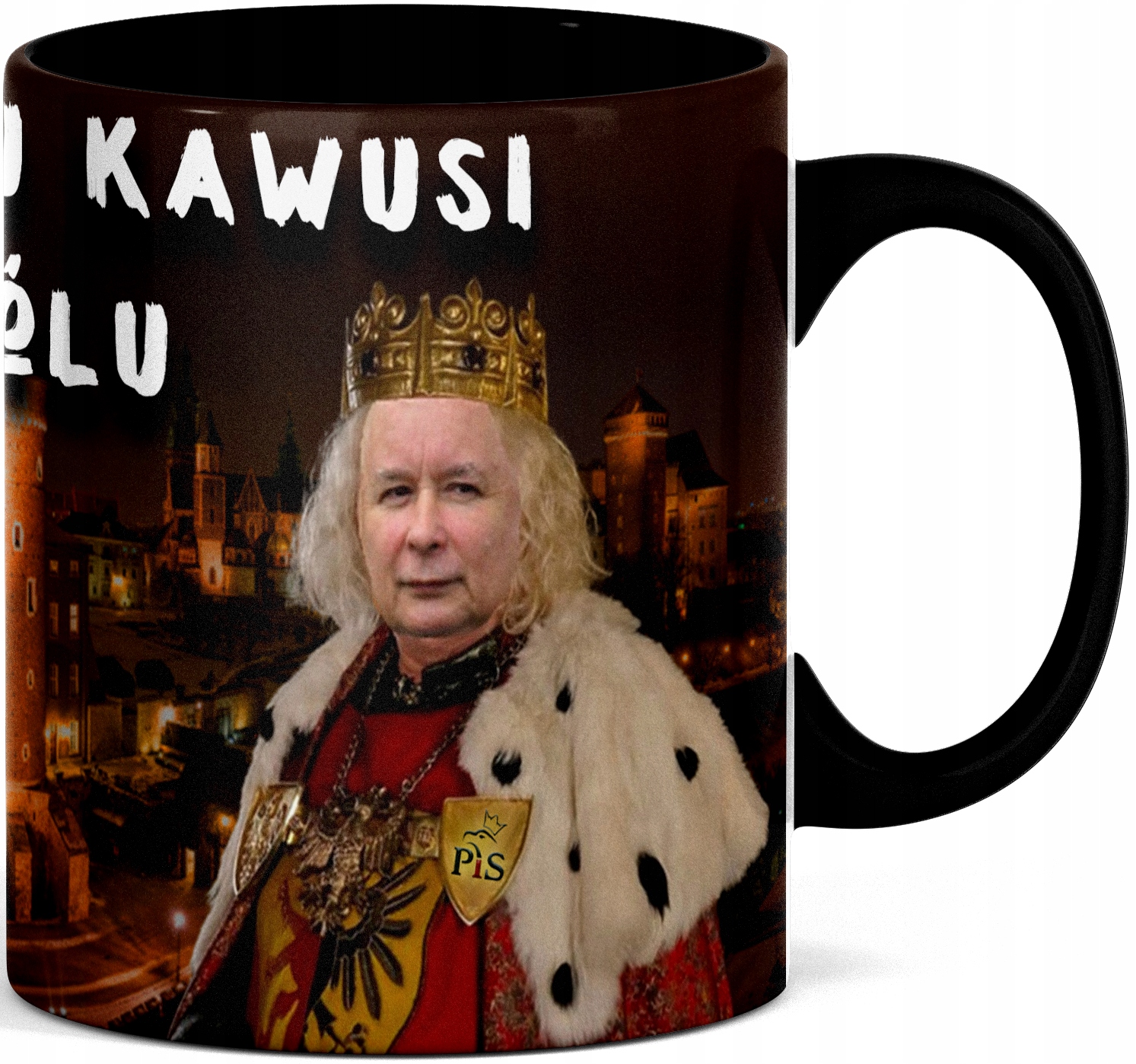 KUBEK PREZESA Z KACZYŃSKIM PIS DUDA MORAWIECKI po