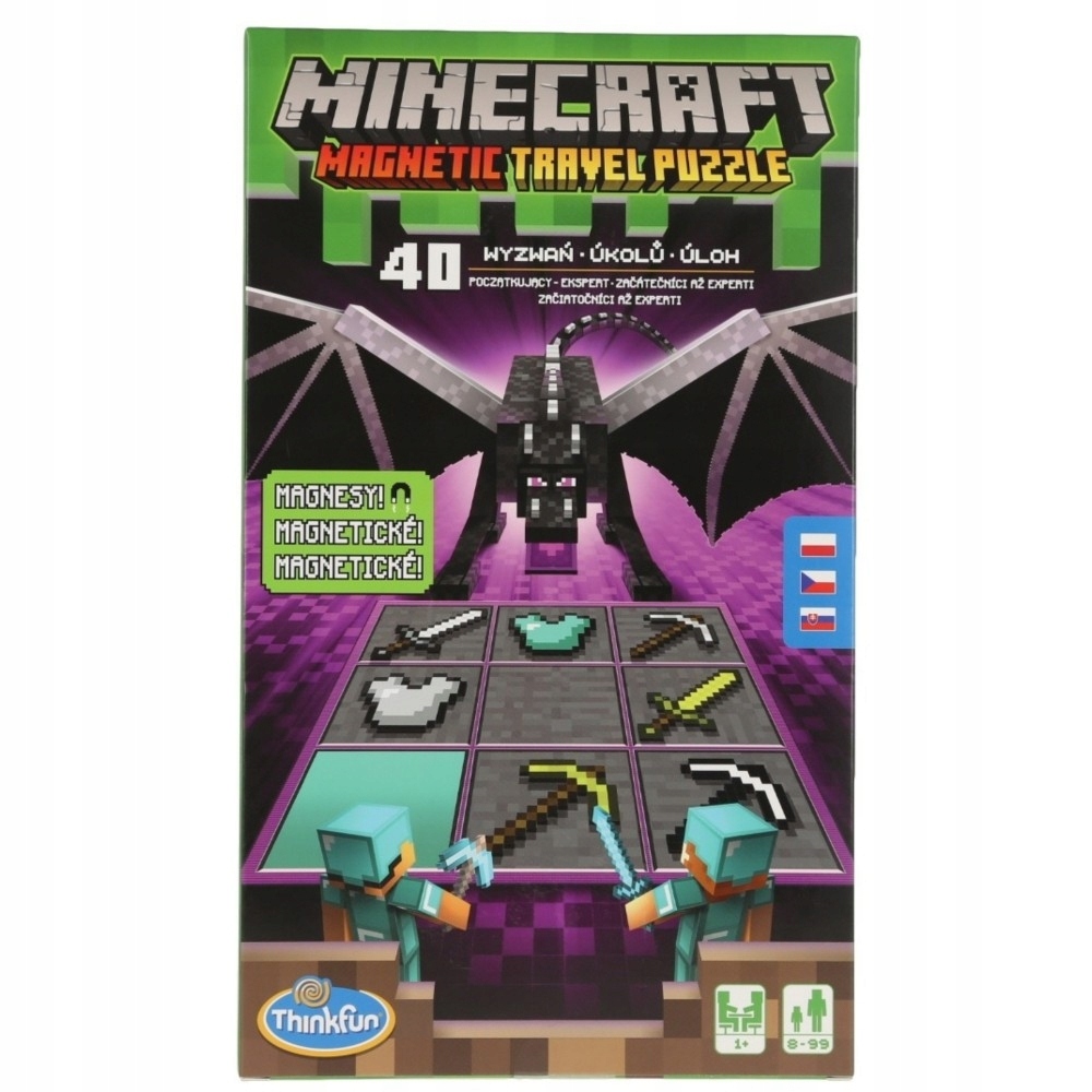 Gra planszowa Minecraft: Magnetyczna układanka podróżna Ravensburger