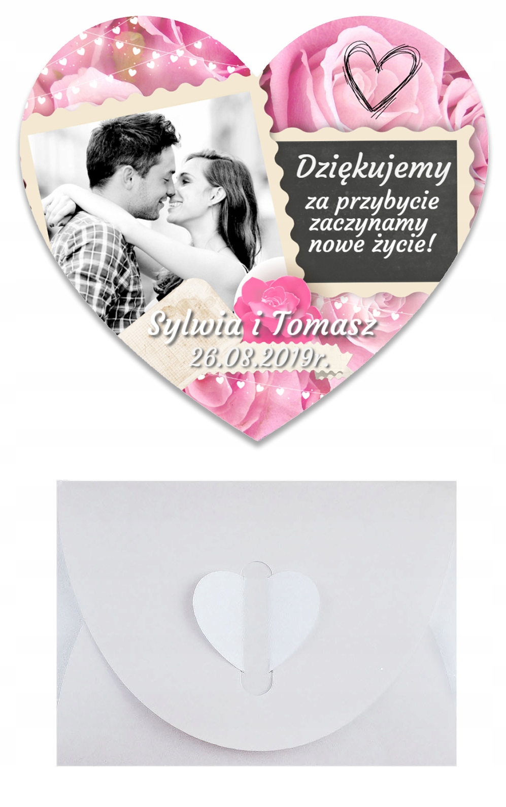 

Podziękowanie Dla Gości Ślub Wesele Magnes Zdjęcie