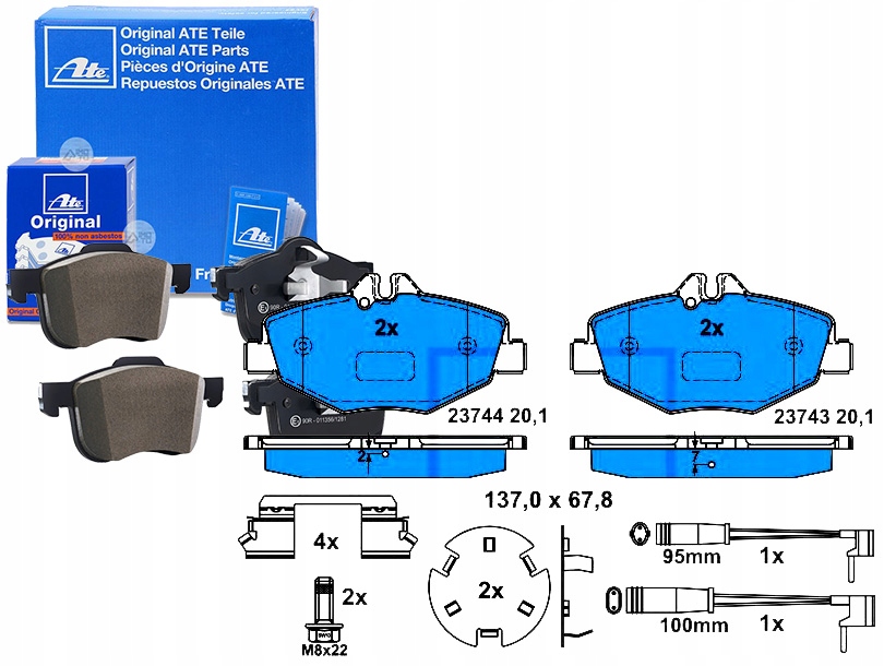 Brzdové Destičky Mercedes Přední W211 02- 220-270CD
