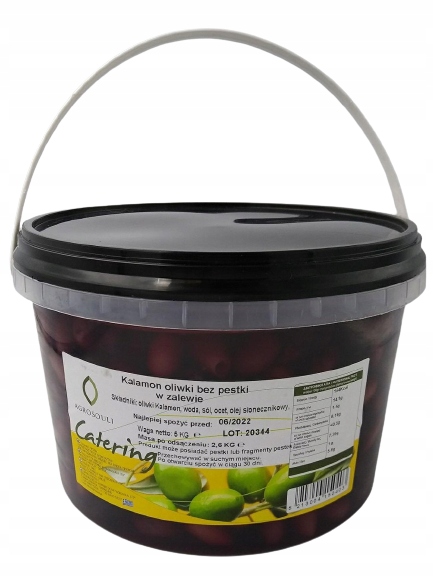 

Oliwki Kalamata bez pestki w zalewie 2,6 kg