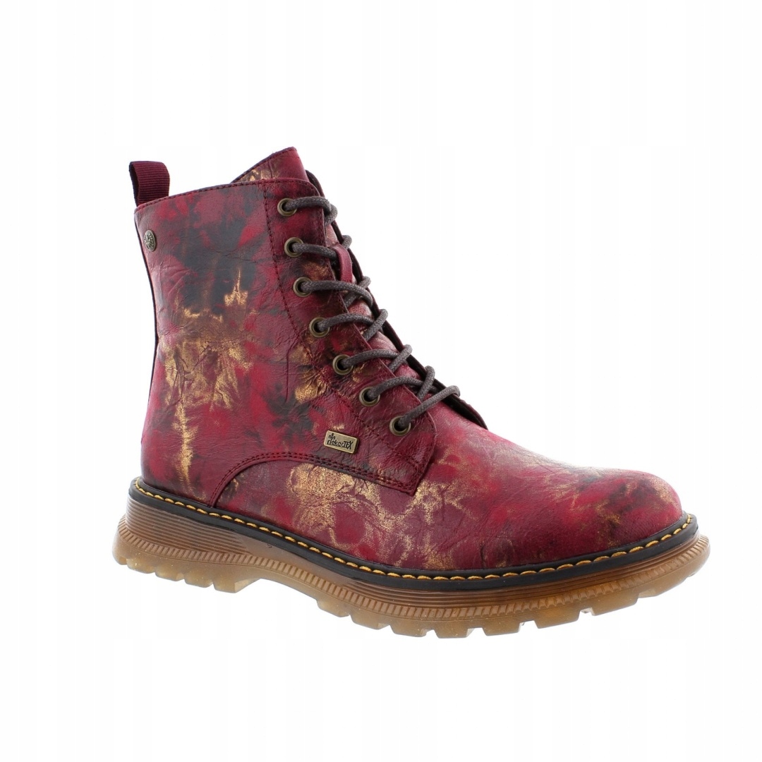 Rieker 92810-35 Burgundy Print velikost 40 traperů