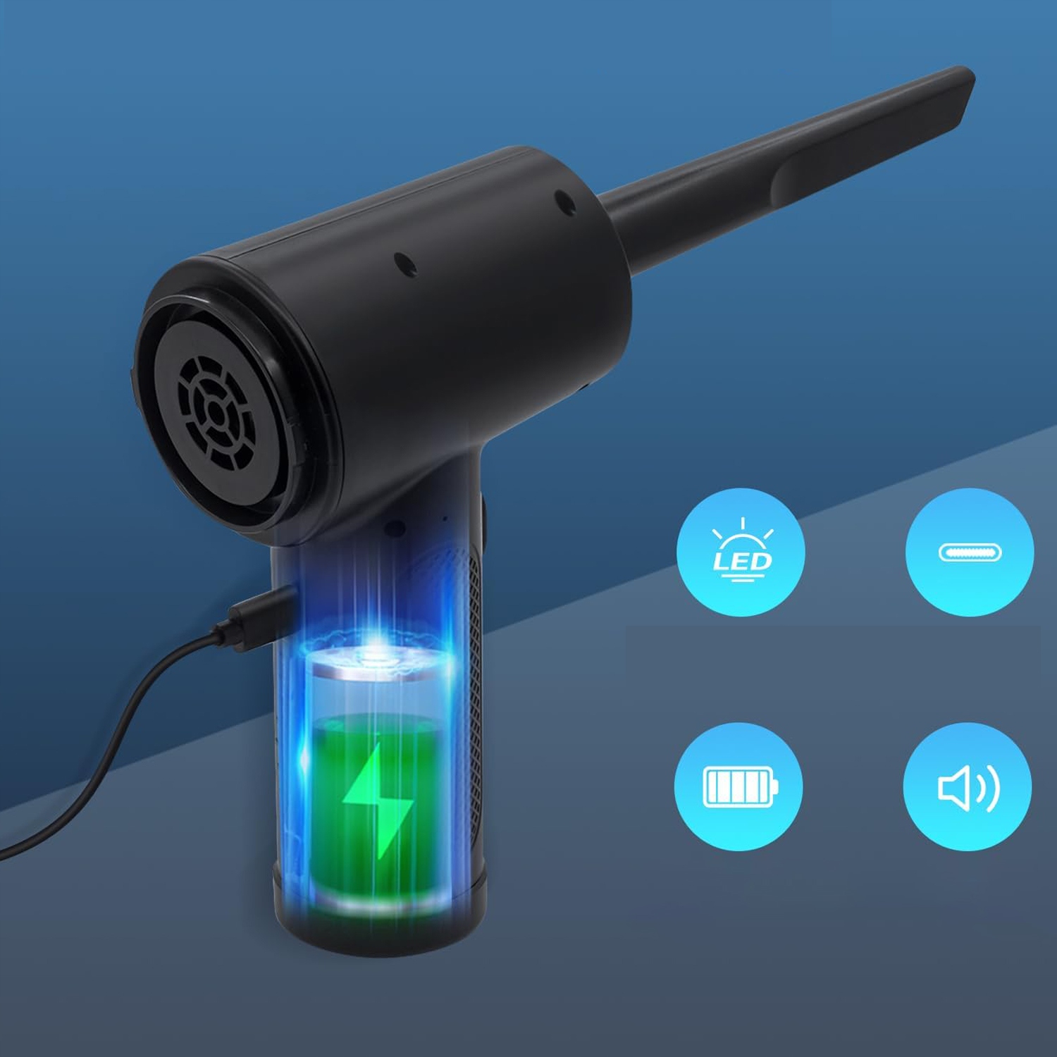 2W1 ODKURZACZE ELEKTRYCZNY DMUCHAWA KURZU WIELOFUNKCYJNA GŁOWICA WYMIENNA Kod producenta 6HG0933BK