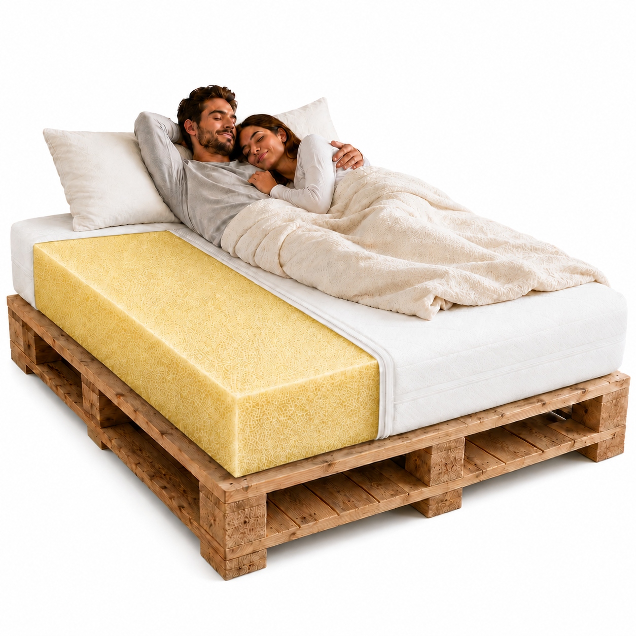Piankowy materac 90x190 do spania średnio twardy komfortowy 31 cm na łóżko