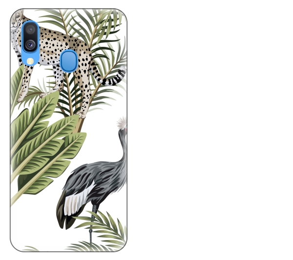 

Etui pokrowiec Samsung Galaxy A40 Wzór tropikalny