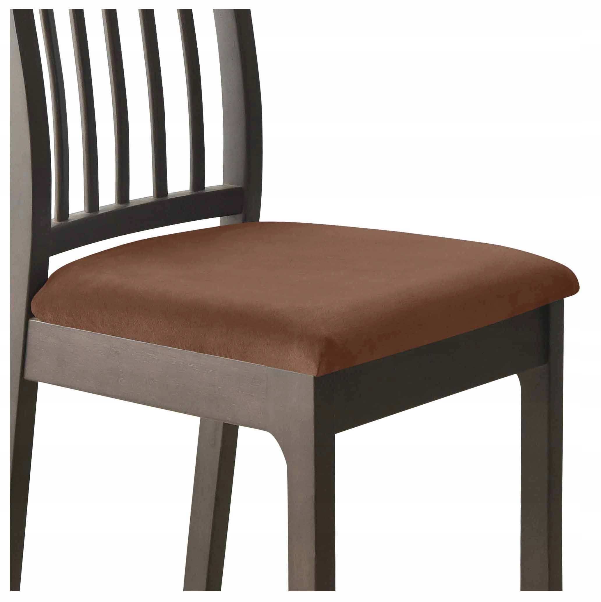 

Pokrowiec na siedzisko krzesła welur Brązowy