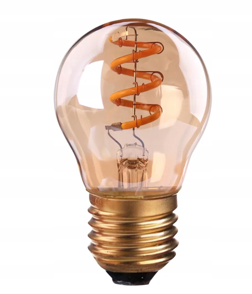 

Żarówka G45GS 2W Gold Spiral Led, model Edison